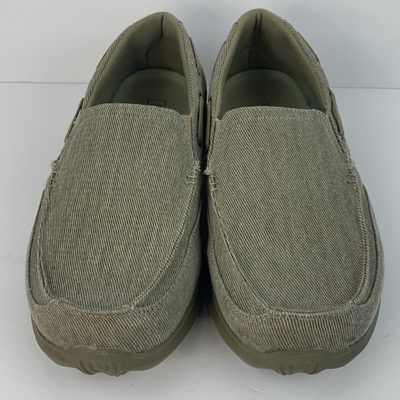 Propet mens tan canvas slip on shoes size 9 XX(5E) - Picture 2 of 12